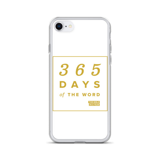 365 Days of the Word Bible in a Year iPhone Case – White